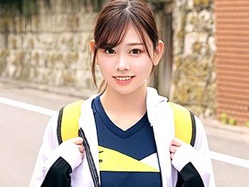 【素人ナンパ】あんまり気にした事ないですね…///カメラの前で全裸になり競泳水着に着替えたアスリートJDが乳首舐め手コキ