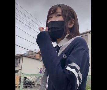 微乳スレンダーでミニスカ生足のJK美少女キター♡学校帰りの円交パパ活美少女とヌキ交渉～本番ハメ撮り中出し成功の一部始終