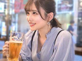 【素人】セフレの美少女JDを居酒屋からホテル連れ込みハメ撮り⁉トイレで主観フェラから網タイツコスプレ着衣でエロセックス！