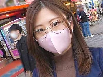 【美島由紀】濃厚フェラや早漏のイクイク連続アクメセックスして地味メガネのかわいい美人がスケベる！