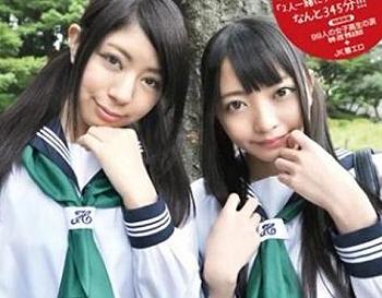 セーラー服ＪＫ中出し３Ｐ！黒髪美少女ふたりを家に連れ込みやりたい放題！