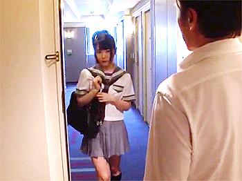 【JK調教×パイパン】「早くここに来たくて…」中年男の調教の虜になってしまった美少女！アブノーマルなプレイに悶絶！