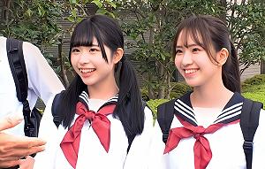 【素人ナンパ企画】「…初めてがエロ乱交！？」修学旅行中のロリJKがクラスメイトと最高の思い出！