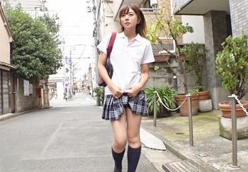 ＜JK×中出し＞※制服娘を遠隔バイブで野外露出調教→生ハメ開始♥喘ぎまくる美少女のロリマンコに中だし完了ｗｗｗｗ