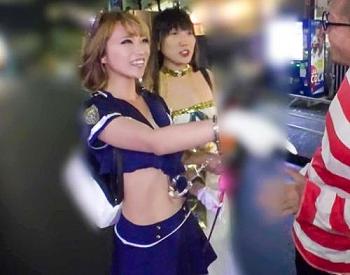 ハロウィンナンパ！金髪ギャルの「ひなたちゃん」田舎から男を探しに渋谷にやって来たそうです！