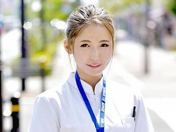 【マジックミラー】関西弁方言が可愛い美少女看護師が膣内射精できない悩み相談企画でナース服着衣でエロセックスして無事解決⁉