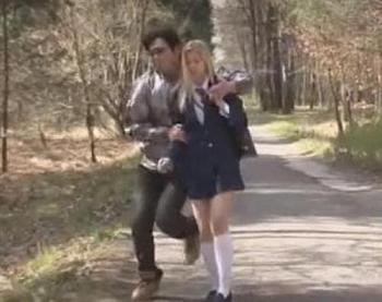 【金髪JK】海外からの留学生をジャパニーズヤンキーが強襲！日本男児のセックステクニックで何度もイカされる白人少女《レイプ