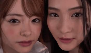 【小倉由菜・本庄鈴】爆乳スレンダー美少女たちとM男が逆レイプセックス