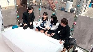 【素人ナンパ企画】友達の絆を超えた修学旅行中の男女4人組が筆おろし脱出ゲーム！