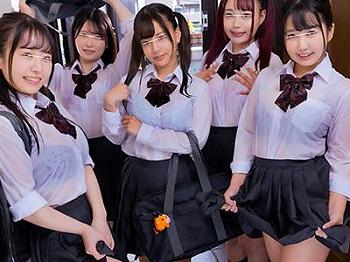 《女子高生×痴女》豪雨で濡れ透け下着が露わに！義妹と友達に翻弄され続ける官能プレイｗｗｗ