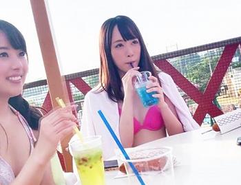 プールでナンパしたスタイル抜群の美女と中出しセックス！前田○子似のスレンダーボディの「ちずちゃん」