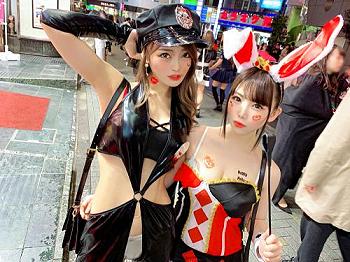 【素人ナンパ】ビッチ集合！けたたましい渋谷でも一番エロいメスガキ共『きゃっほい！デカチンもーらい♡』信じられないエロ乱交