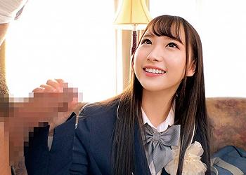 【中出し素股】オナニーを眺めるカワイイJK！赤面しながら握り咥えてご奉仕から膣内射精まで発展