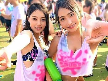 【素人JDナンパ】20歳、21歳の女子大生2人のマンコ弄り、フェラ、手コキ、勃起陰茎挿入ガン突き絶頂乱交。