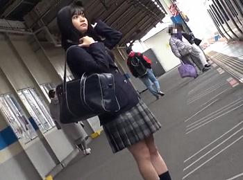 【痴漢イラマチオ】通学路で使う電車で婦女暴行！助けを求めれず女学生が味わい尽くされる