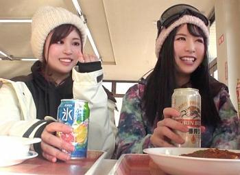 ゲレンデでナンパしたのは、綾○は○か似の「のぞみさん 女子大生」粘り強く口説き落とし飲み会に持ち込む！