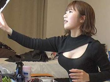 【騎乗位】家まで送る企画ナンパされてレロレロ&hearts;ベロチューや痴女み騎乗位セックスしてGカップ巨乳スレンダーJDがエロエロ！