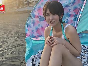 【素人ナンパ】ナンパで知り合ったビキニ姿の巨乳GALがオイルで全身を愛撫され水着から溢れる情熱が最高潮のセックスへと昇華