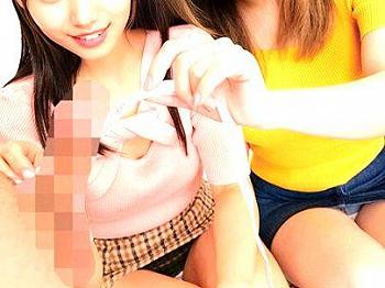 ＜美少女！＞「もっとしたいの…♡」金髪ギャルと黒髪清楚女子！ハーレム状態にシテクレチャウ！