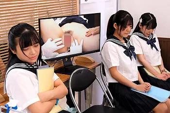 【美少女】「男子もいるのに//やだやだ//」ウブな肉体をたっぷり卑猥に調べられてしまうセクハラ測定される