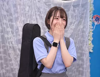 【MM号・女子校生】「陶芸作り、してみませんか？」ロリ顔が可愛い貧乳の美少女女子高生がマジックミラー号でスケベ行為