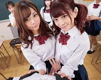 【ＶＲ】レズ体感VR！女子高生カップルに責められる、糸引き貝合わせで骨の髄までトロトロ連続イキ体験！