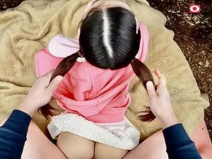 【JSレイプ】真面目そうな黒髪二つ結い娘を野外で無理やり襲いロリマンコをデカチンで犯しまくり大量中出し凌辱！