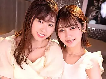 幼馴染の巨乳美少女2人とラブホでイチャイチャ。乳首舐めや顔面騎乗位で責められてハーレム3P！
