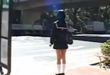 ■バス&times;チカン■痴漢師集団にセーラー服着衣のまま中出しレイプ輪姦されるアイドル級に可愛い巨乳ロリ美少女JK