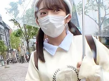 【素人】お漏らし潮吹きやザーメン顔射ぶっかけセックスしておさげヘアの激カワ美人JDがシコ展開！