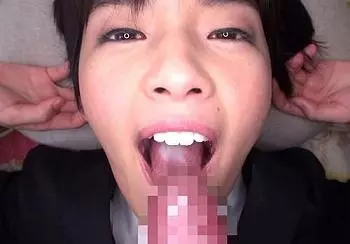 《向井藍》地味だけど可愛いボーイッシュな就活生が面接官を見つめられながら主観フェラ抜きｗ
