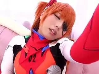 【アニコス】式波アスカコスの有村千佳ちゃんが電マオナニー＆フェラチオしてくれる動画