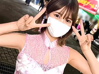 【素人】ボディタッチされたらそうなっちゃうよ///陥没乳首の美人お姉さんが乳首責め乳首舐めからのマスクずらし肉棒をフェラ
