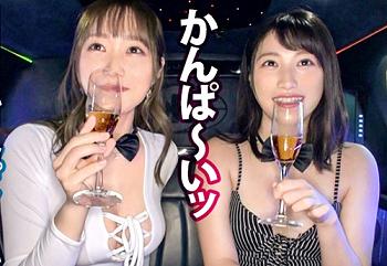 《２１歳と２５歳》「すっごい気持ちぃ♥」スレンダー巨乳おっぱいの美人ギャル２人のレズ＆乱交SEXがエロくて抜ける！！ｗ