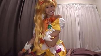 プリキュア キュアサンシャインのコスでがっついてくる変態おじさんと中出しセックス 動画エロタレスト