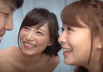 〔MM号〕やぁんキュンキュンしちゃぅうｗ♡テンパるチェリーを優しくフォローで百戦錬磨の巨乳女優がハーレム状態で筆おろしｗ