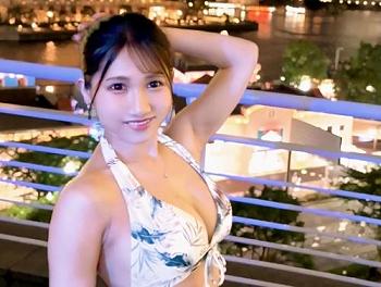 Ｇカップ極上バストの、おっぱいパブ嬢「なーちゃん」と店外デートから、ホテルに入り、生ハメＳＥＸ！