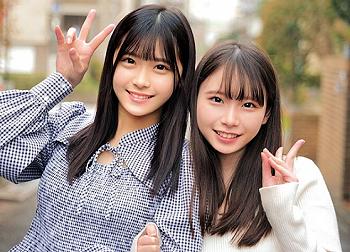 笑顔で楽しむ生入れエッチする女の子！濃厚３Pでキモメンから抜き絞る