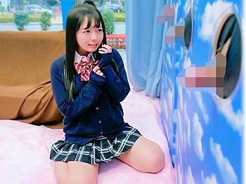 〚ＭＭ〛口り可愛JKが恋人探しGAMEで他人のちんぽをセンズリして亀頭舐め★★ぶっかけされたらちっぱい揉まれてNTRセッ