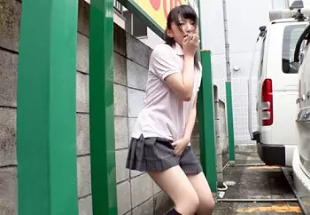 【JK&times;連続中出し】激カワ色白ボディ★制服JK黒髪ポニテ美少女さん♪ 潮吹き痙攣マンコに絶倫チンポで種付けされてしまう！