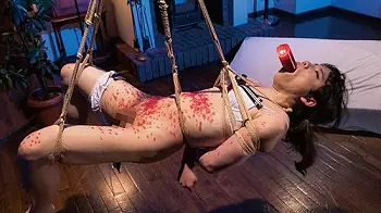 【SM/緊縛】清楚な美少女のような女装子がメス化調教される！口やアナルを犯○れ、蝋燭に叫びながらエクスタシーに達する！